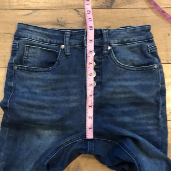 BP. High Rise Button Fly Raw Hem Skinny Jeans - Picture 8 of 11